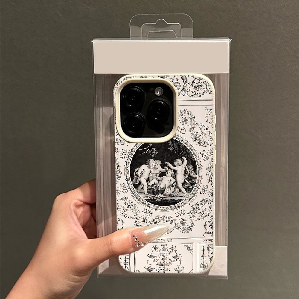 Vintage Floral Pattern Soft Case - Klasyczne etui na telefon w stylu