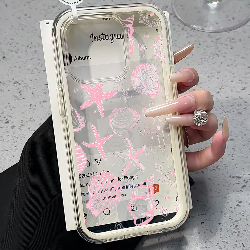 Letnie różowe etui na telefon  – Clear Shockproof Bumper Case recenzja i cena