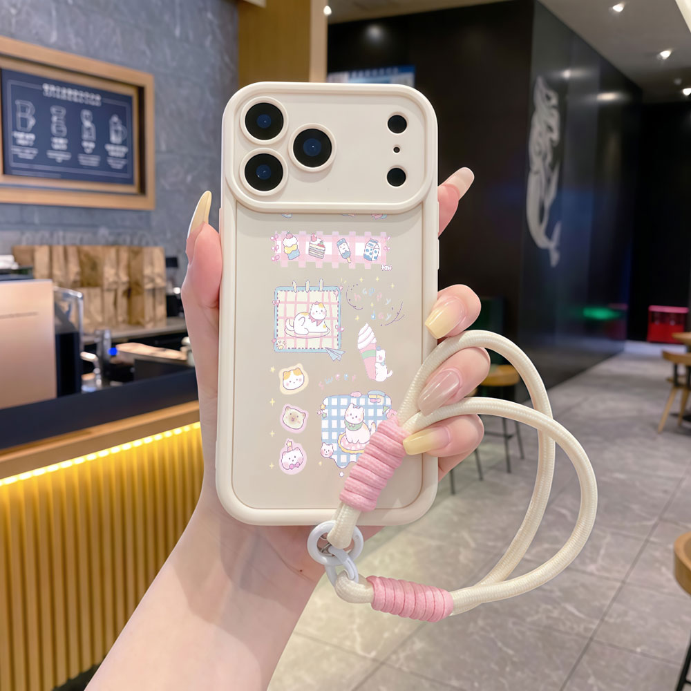 Etui na telefon z paskiem na n – Cute Cartoon Wrist Strap Silicone Case recenzja i cena